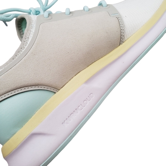 New Kuru Atom Plantar Fasciitis Sneakers White Gray & Blue Plus Size 12 - Picture 7 of 11